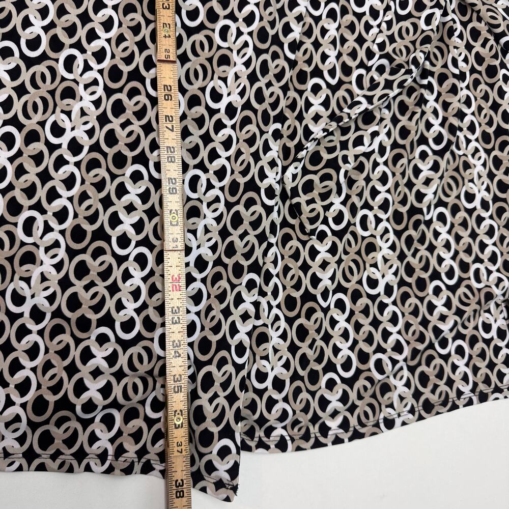 NWT Dana Buchman Sleeveless Faux Wrap Sheath Dress Womens XL Casual Momcore Boho - Picture 7 of 10
